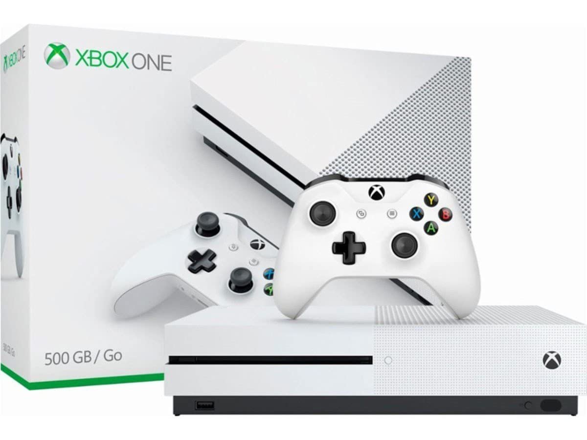 Microsoft - Xbox One S 500GB Console - White - ZQ9-00028 (Renewed)